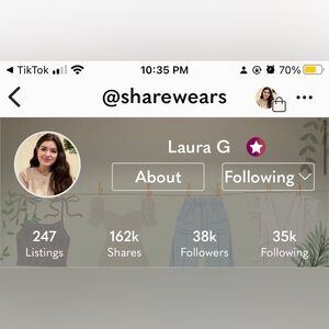 Social Media Profile Statistics Display